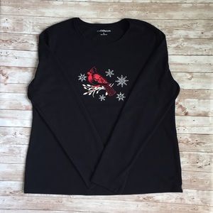 Croft&Barrow Black Long Sleeve Size Large